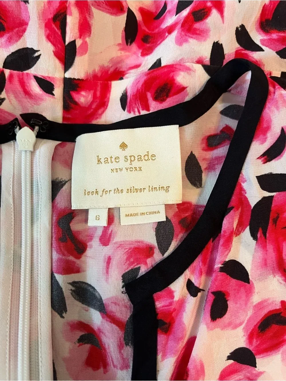Kate Spade New York Floral Silk Dress – Size 6